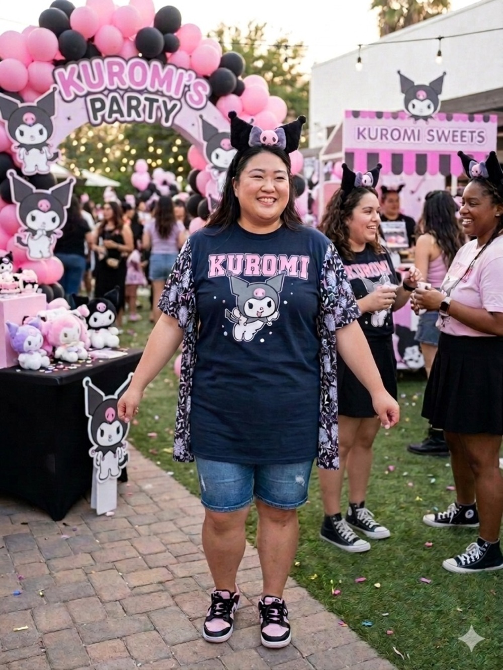 Upcycled Kuromi Top
